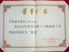 公司跻身中国职工互助保障工作优秀单位